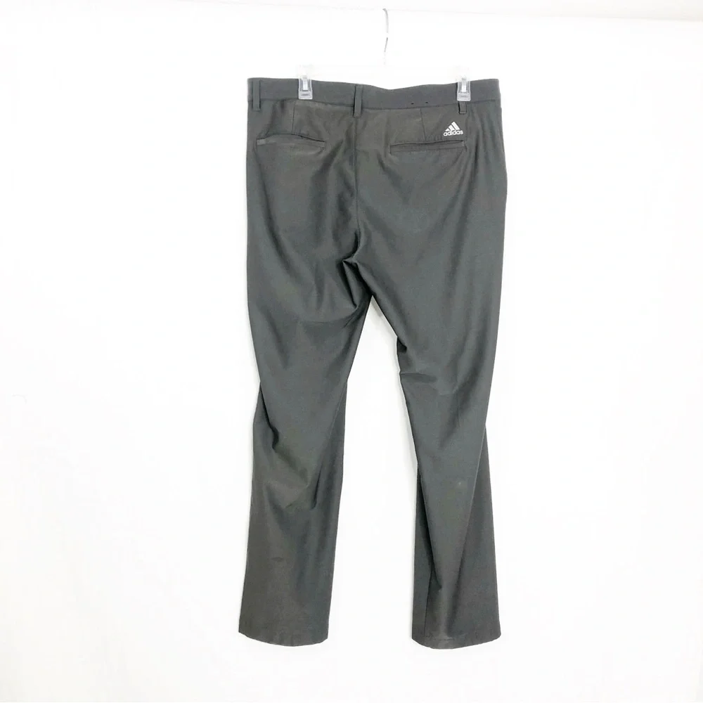 Adidas Mens Performance Golf Trousers Pants, Size 34 Waist x 32 Length, Gray